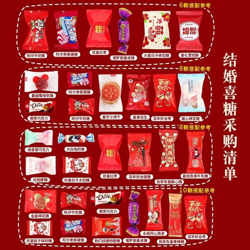Wedding candy wholesale wedding candy special candy bulk milk sugar mixed red date chocolate wedding combination