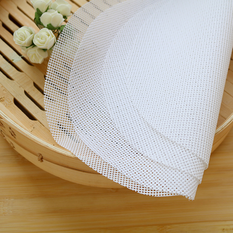 Food-Grade Silicone Steamer Mat for Steamed Buns, Non-Stick Steaming Mat, High Temperature Resistant, Safe and Non-Toxic Round Steamer Cloth