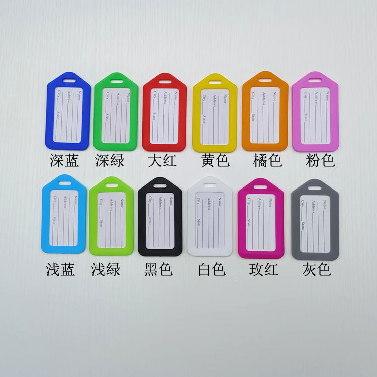 Plastic PP aircraft luggage tag luggage tag luggage tag boarding pass travel luggage accessories name tag