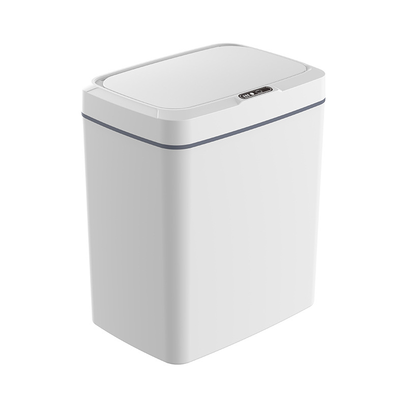 Wholesale intelligent open lid free touch automatic induction trash can crack trash can intelligent induction trash can