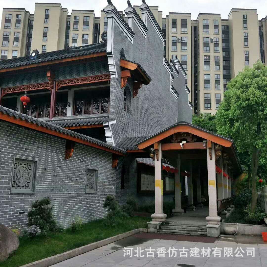 Clay Exterior Wall Retro Yard Brick Outdoor Courtyard Wall Brick House Gray Brick Sintered Brick Chinoiserie Blue Brick Antique Brick