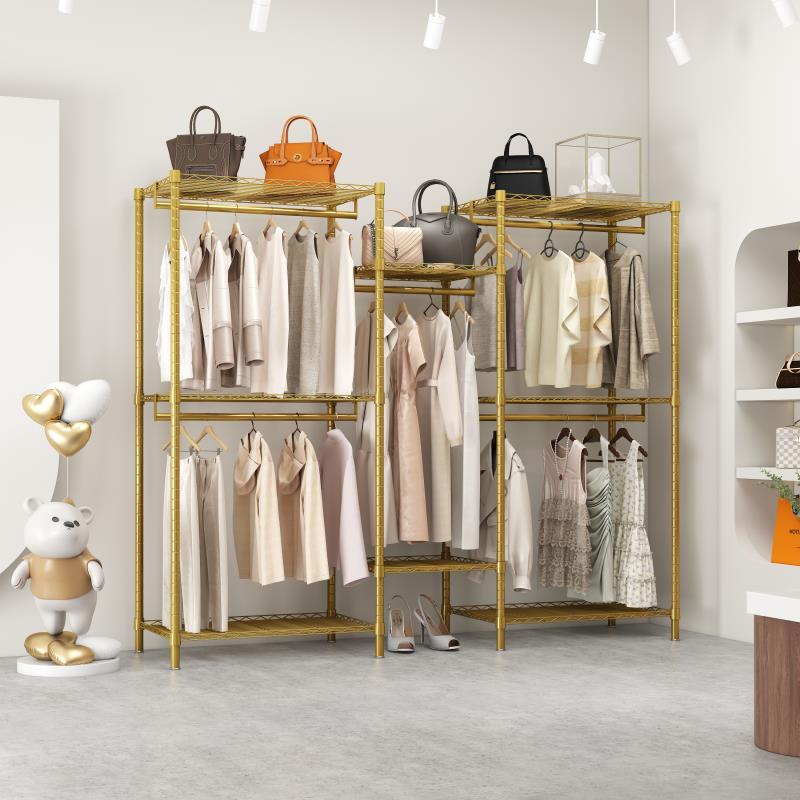 Простой тканевый шкаф, двухъярусный шкаф для одежды, утолщенная стальная рама, пылезащитная вешалка для домашнего использования
