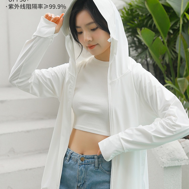 Men's and Women's Same Style Ice Silk Sun Protection Clothing for Women in Summer 2025 New Large Brim Anti-Uv Breathable Sun Protection Clothing