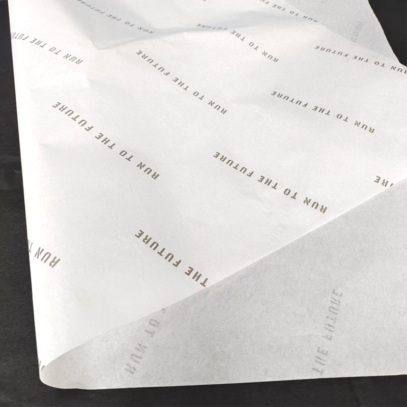 30g Sydney Paper Printing Customized Thick Textured Single Light White Kraft Paper Printed Logo Shoes and Clothing Red Wine Packaging Paper