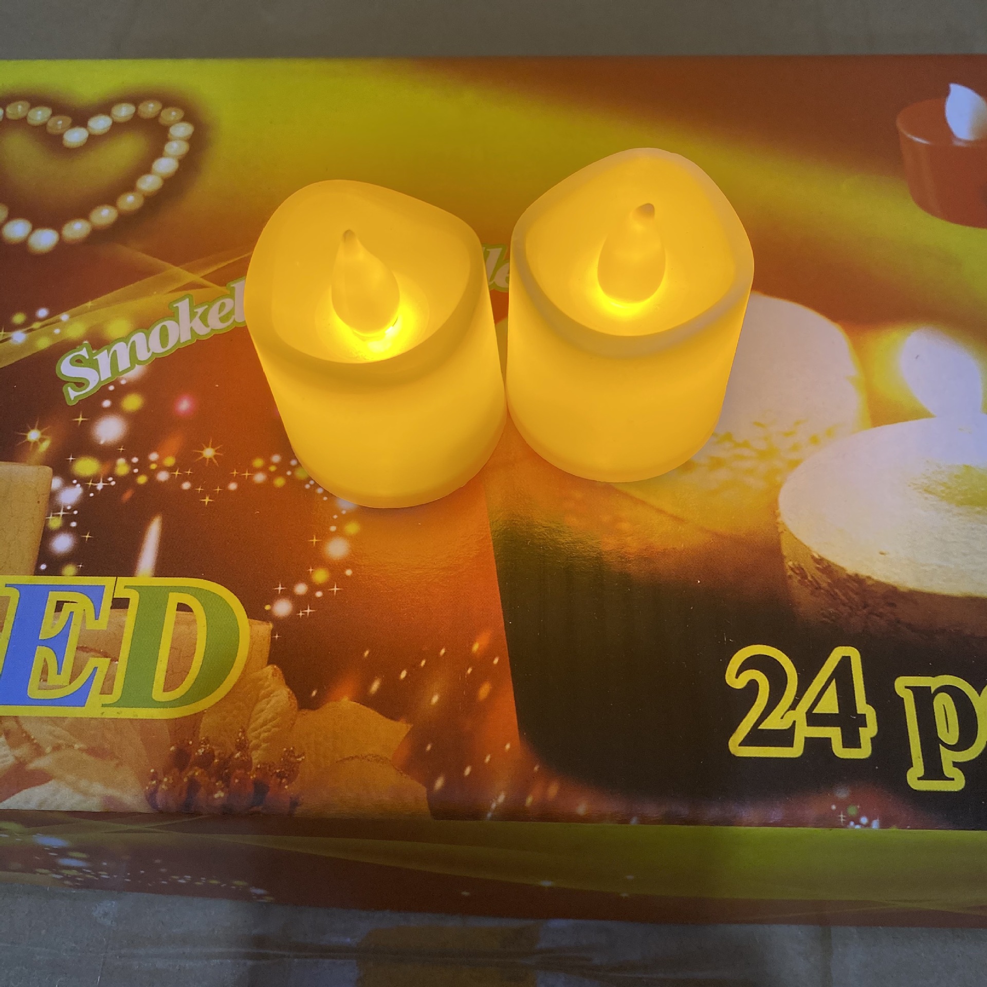 led electronic candle electronic candle light wave mouth creative birthday party decoration halloween candle light wholesale