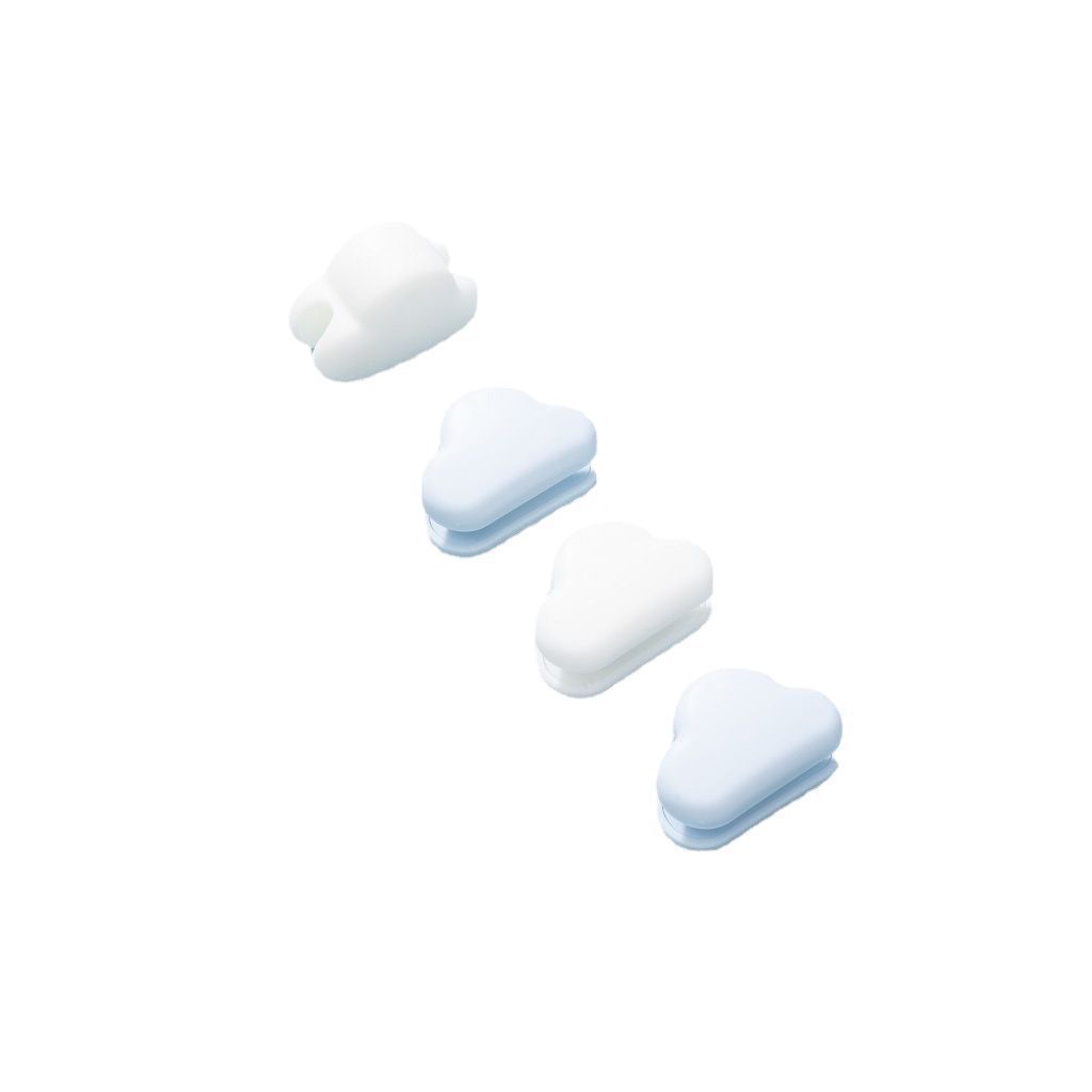 Cloud Toothpaste Clip, No-Drill Wall-Mounted Toothpaste Squeezer, Bathroom Wall Storage Hook, Facial Cleanser Rack