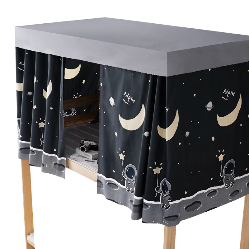 Student Dormitory Bed Curtain Upper Bunk Blackout Upper and Lower Bunk Curtain Dormitory Partition Curtain Table Curtain Ins Style Japanese Style Curtain