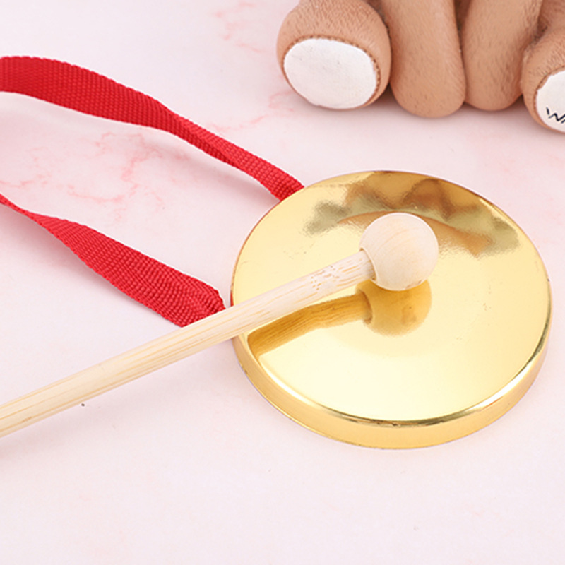 Factory Direct Supply Gong Musical Instruments Three Sentences and a Half Props Children Adult Gong Drum Gong Hammer Opening Gong Flood Prevention Gong Early Warning Gong