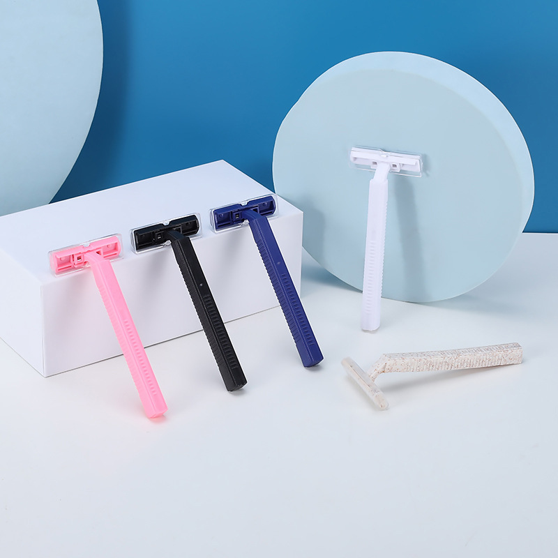 Homestay disposable razor straw handle hotel supplies razor travel manual razor wholesale