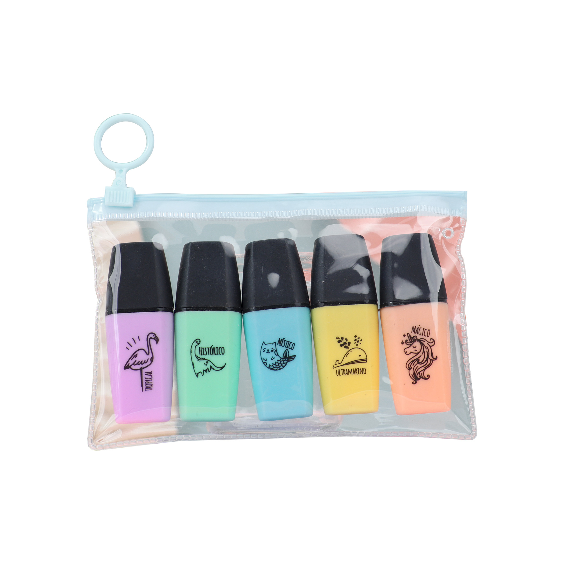 Qixiang Large-Capacity Custom Highlighter Pens, Student Markers for Highlighting Key Points, Oblique-Tip Planner Pens Wholesale