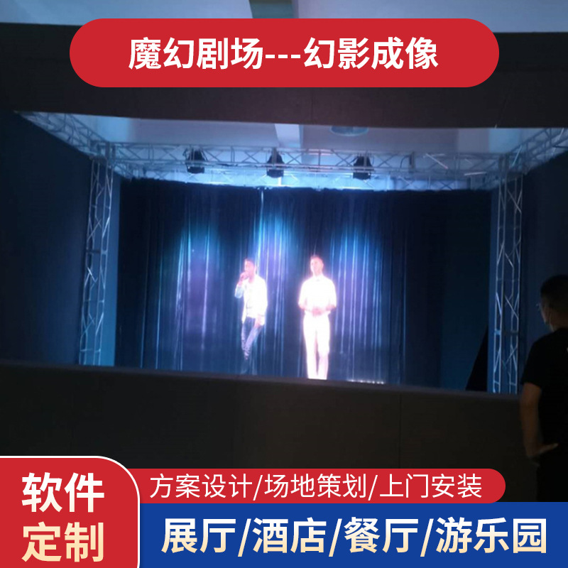 Голографическая пленка для 3D без очков, голографическое театральное изображение, 45° голографический театр