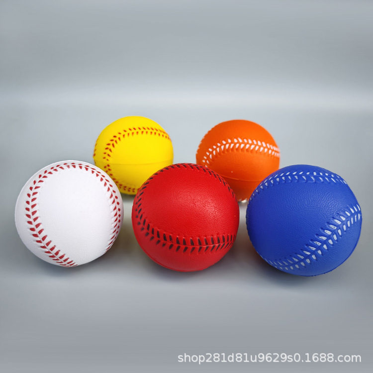 Factory direct PU ball toy foam baseball PU vent sponge ball 7.0CM9CM baseball decompression ball