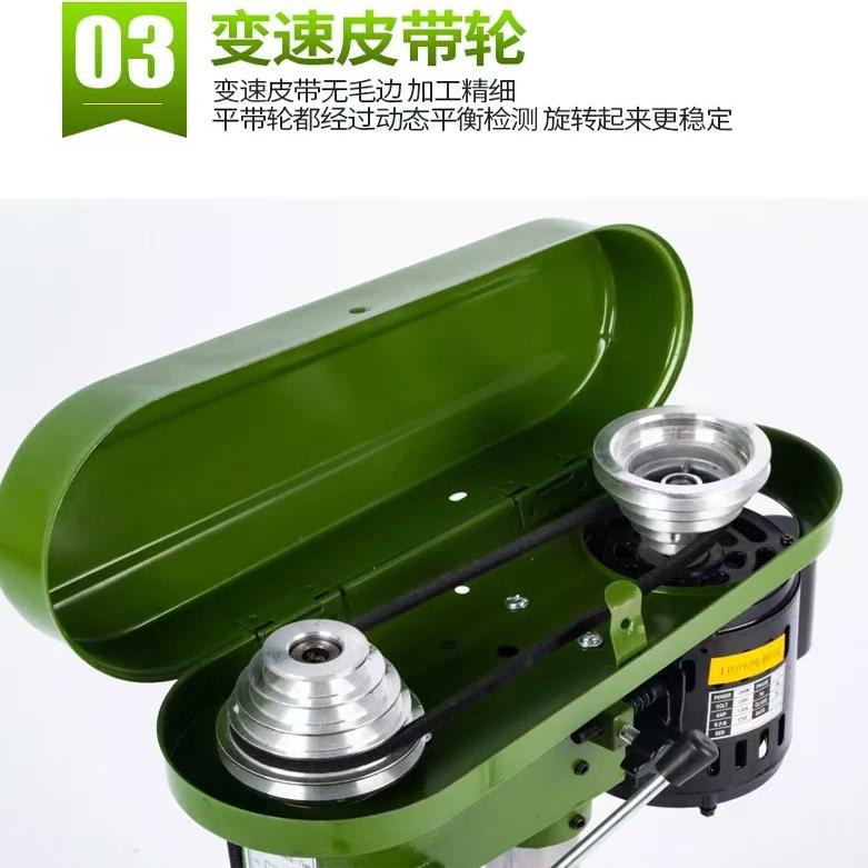 Zhx13Mm Miniature Small Bench Drill Household Woodworking Light Electric Desktop Punching Machine Multifunctional Speed Drill