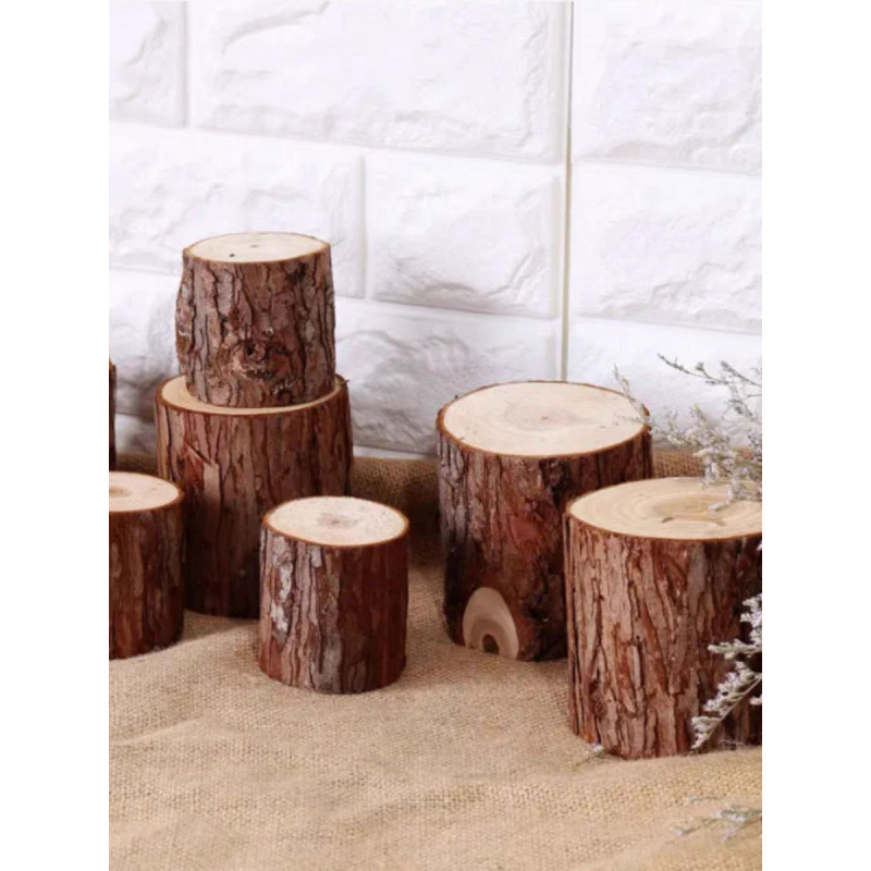 ~Stump Hollow Tree Stump Floor-Standing Fence Shopping Mall Wooden Pile Garden Wedding Film and Television Props Fake Wooden Stump