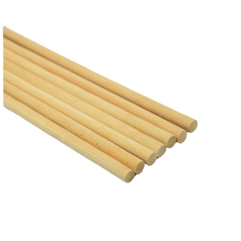 Manufacturer Wholesale 10mm Wooden Stick Furniture Accessories Building Model Crafts DIY Bamboo Stick Round Stick Bamboo Stick Bamboo