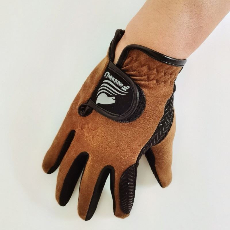 T1M Equestrian Gloves Suede Gloves Four Seasons Adult Unisex Wear-Resistant Anti-Slip Protection