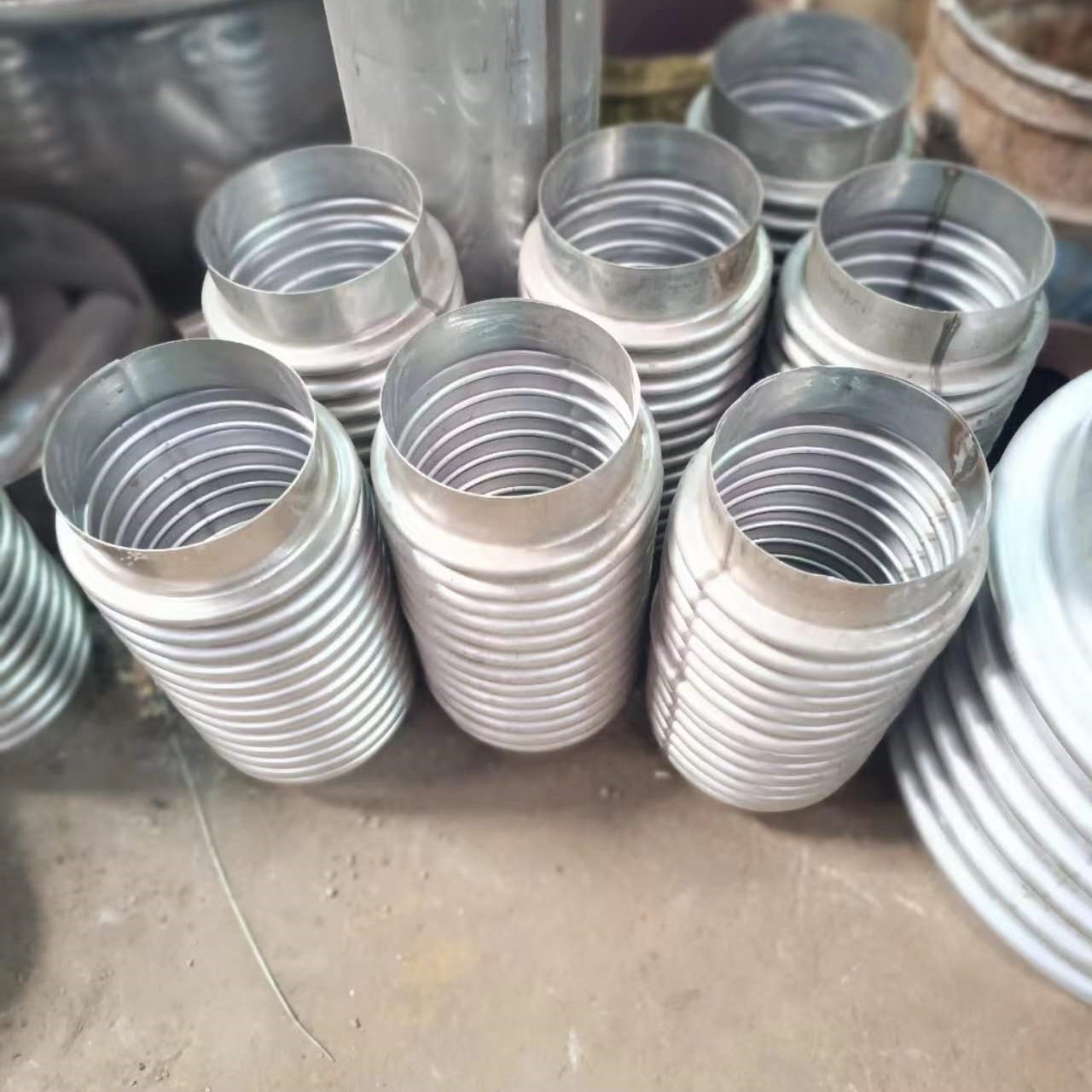 Customized 304316L310S2205 Stainless Steel Corrugated Pipe Compensator Expansion Joint Telescopic Joint Corrugated Pipe Blank