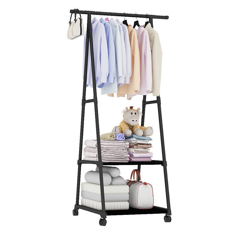 Cross-Border Delivery Floor-Standing Thickened Triangular Coat Rack Clothes Drying Rack Household Clothes Hanger Clothes Hanger Super Load-Bearing Storage Rack