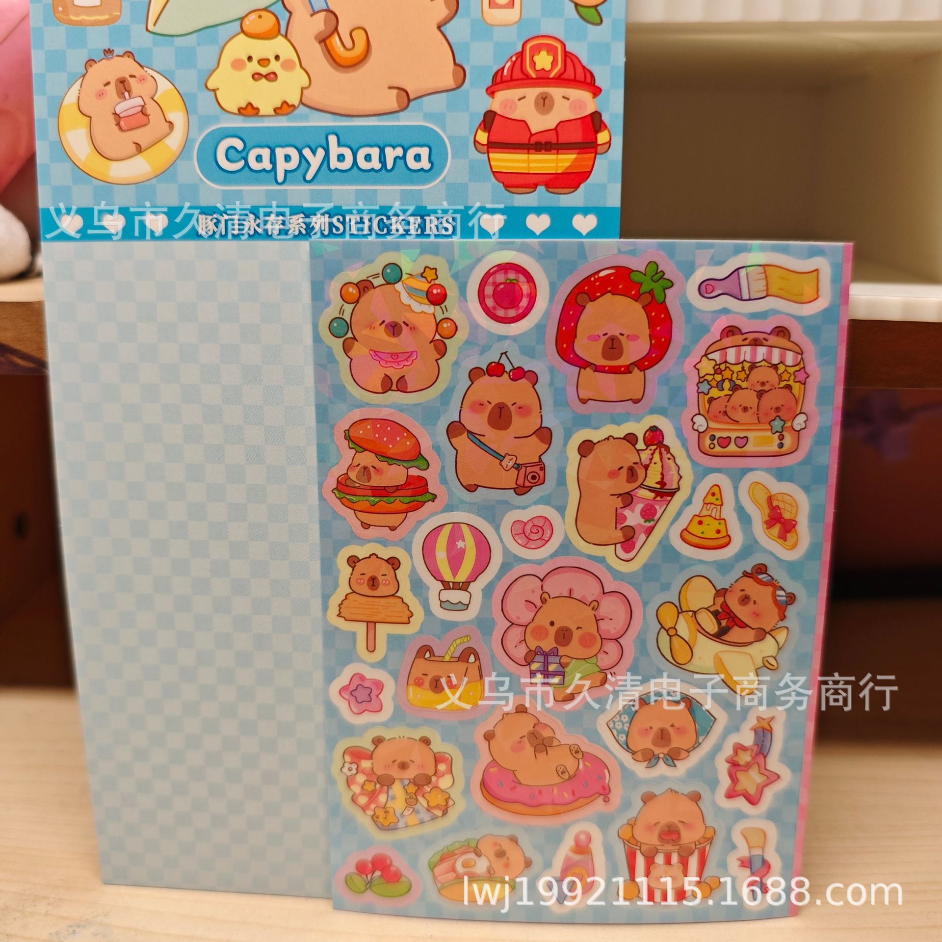 JJ-NA laser hand account stickers cute goo card stickers goo card hand account material stickers DIY decorative stickers wholesale