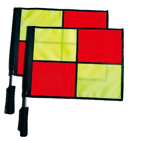 Supply of Classic Rotating Referee Flags (YT-7570) Side-cut Flags Hand Flags Football Referee Flags
