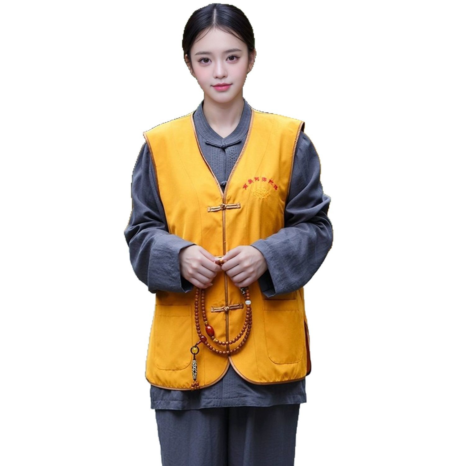 New Temple Volunteer Vest Temple Volunteer Uniform Volunteer Work Clothes Men and Women Lotus Vest Support