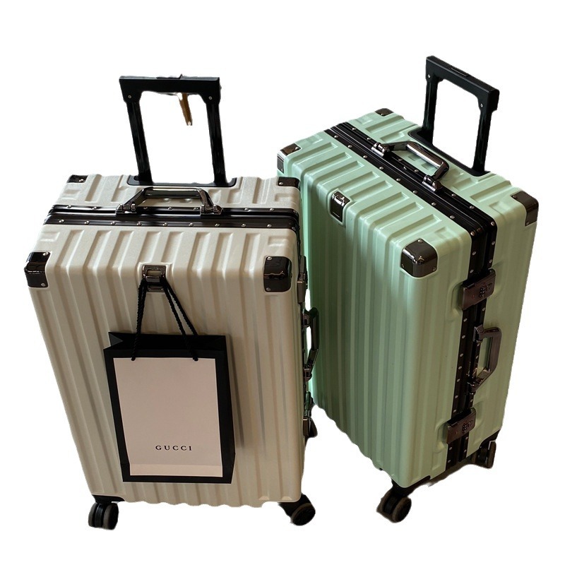 Luggage Suitcase for Women 2025 New Silent Universal Wheels Strong and Durable Large Capacity Aluminum Frame Men's Password Trolley Suitcase