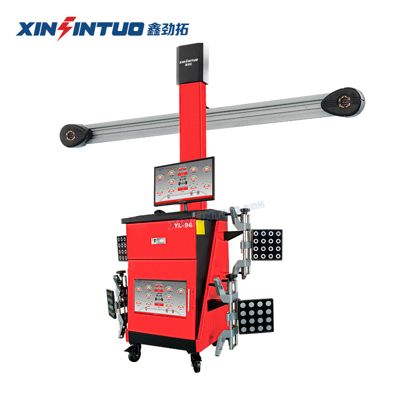 Jin Tuo car 3D four-wheel aligner factory direct machine Xizang big shear four-column lift the whole shop