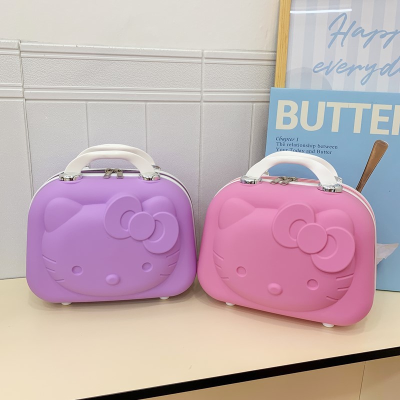 Children's Trolley Case Cartoon Case Suitcase Boarding Case 20inch Girls Kt Cat Trolley Case Cute Riding Case Cross-Border