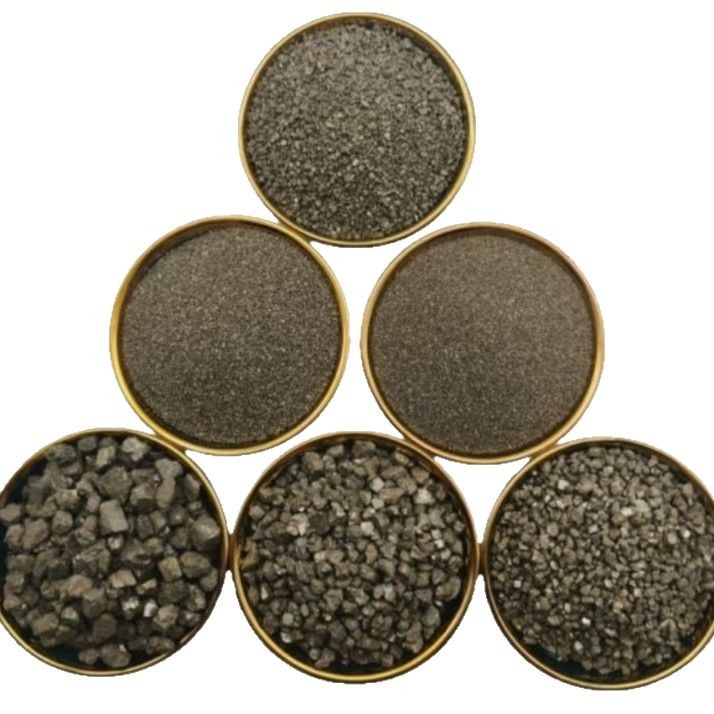 Sulfur Iron Sand Floor Aggregate Pyrite Iron Pyrite Smelting Sand Blasting Rust Removal Golden Yellow Tin Titanium Alloy Sand