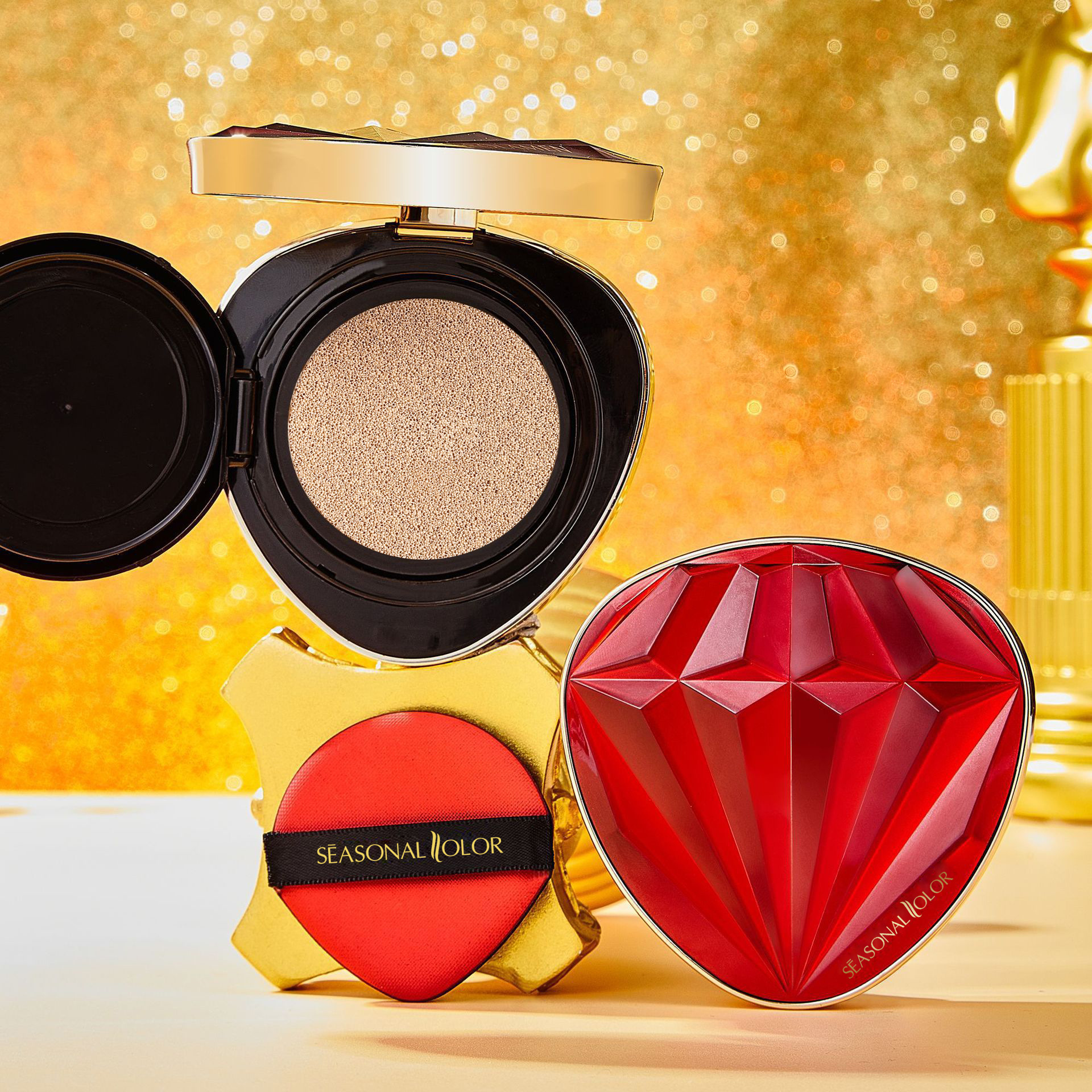 Крем-кушон Ruby Beauty, стойкий, натуральный, увлажняющий, легкий консилер, набор для свадебного торжества