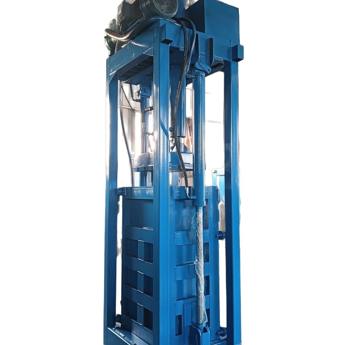 Fence type old clothes baler garment export foreign trade press sock hydraulic baler