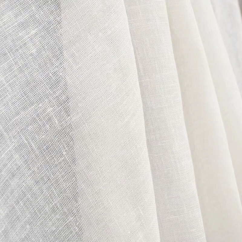 Thin pure Ramie mesh woven ramie linen dyed fabric sparse linen fabric pure linen mesh fabric