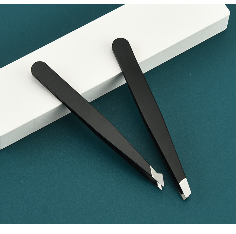 Spot wholesale stainless steel 96 eyebrow clip eyebrow clip eyebrow tweezers eyelash clip set eyelash tweezers eyebrow clip tweezers