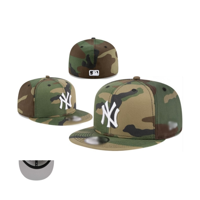 Classic Baseball Flat-Brimmed Cap for Foreign Trade Cross-Border Wholesale, American Sports League Closure Cap, Fashionable Size Flat-Brimmed Cap