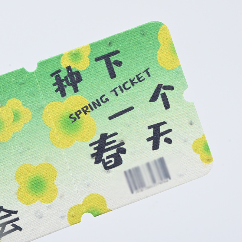 Customized Seed Paper Sunflower Seed Seed Paperd Germination Paper Tag Greeting Card Cultural and Creative Paper Bookmark