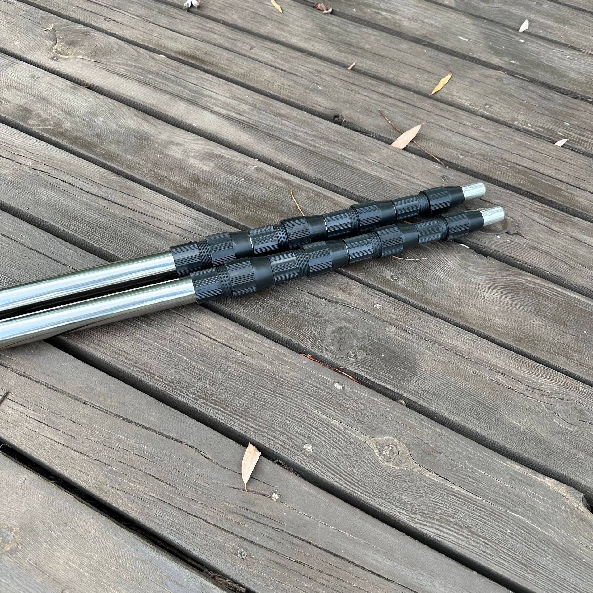 Stainless steel net-copying rod high-altitude fruit-picking rod net-copying rod sophora flower toon rod fishing fishing net-copying rod telescopic rod