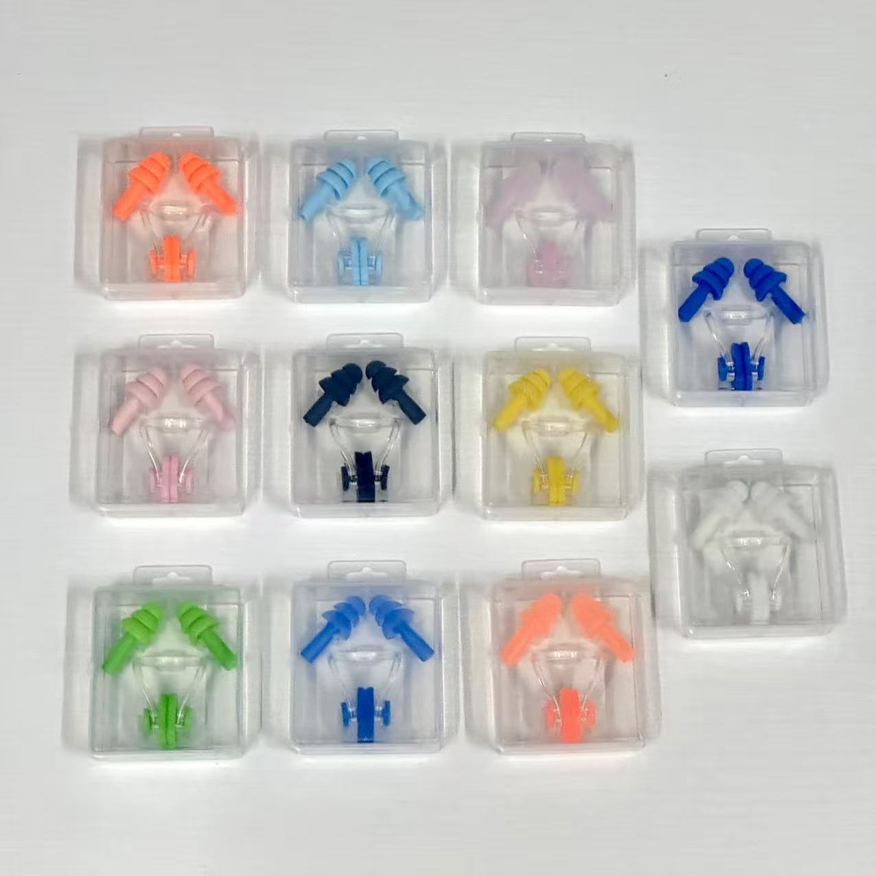 Nose Clip Earplugs Swimming Water Supplies Adult and Children Universal Set Soft Silicone Sports Waterproof Cross-Border Wholesale