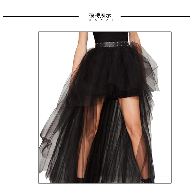Европейская и американская юбка из сетки, новое летнее иностранное торговое предложение, большая юбка с размахом, юбка большого размера, сексуальная юбка для оптовой продажи