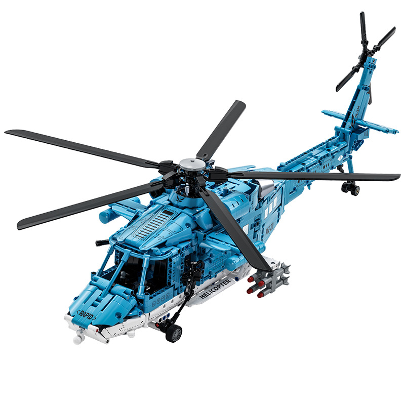 20 Armed Helicopter Fighter Small Particle Building Blocks Military Model Assembled Building Blocks Toys Ornaments Gift for Boys