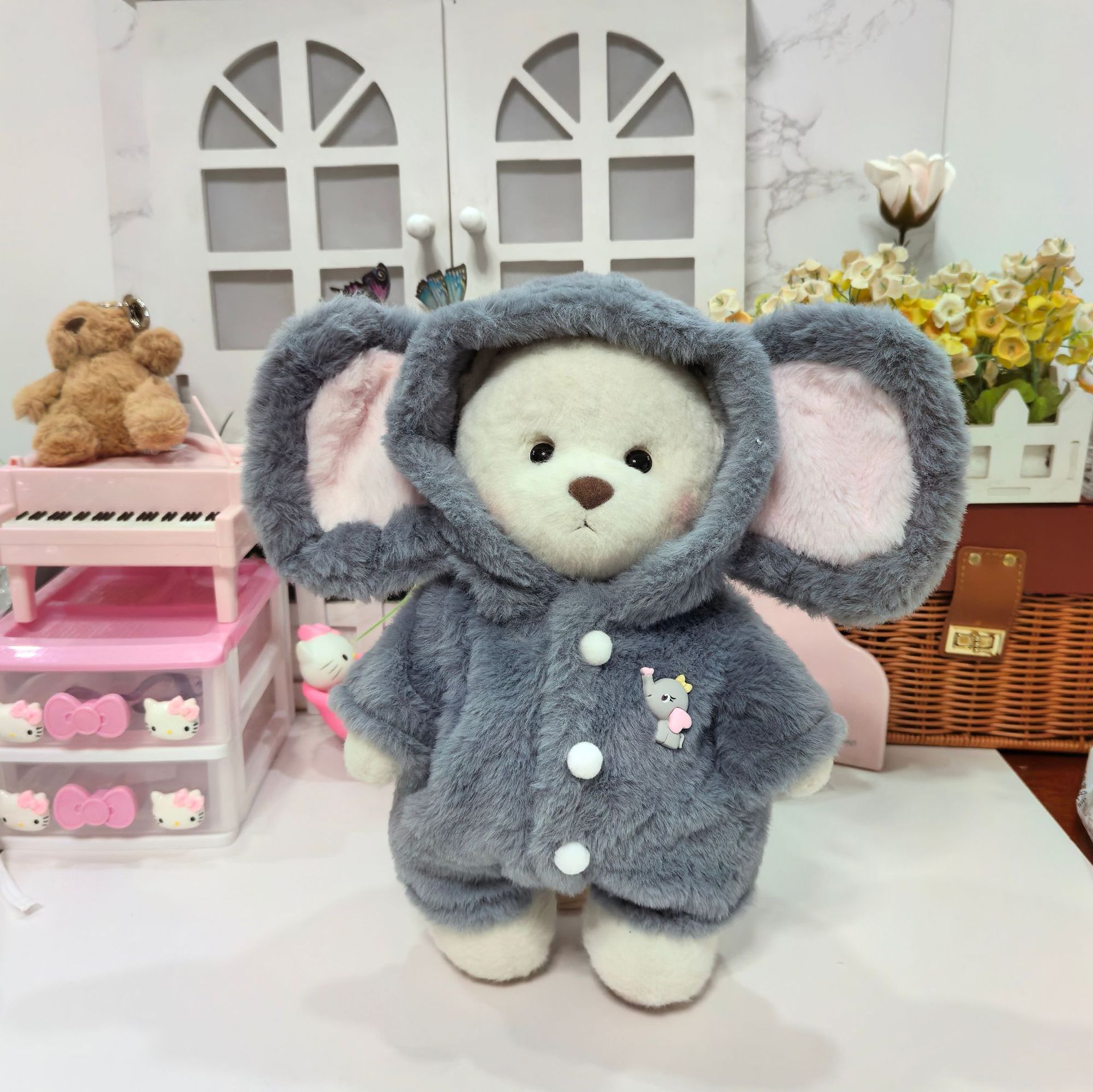 {Baby Clothes Only} 30CM Lina Bear Costume Medium Nali Bear Jumpsuit Plush Toy Clothes