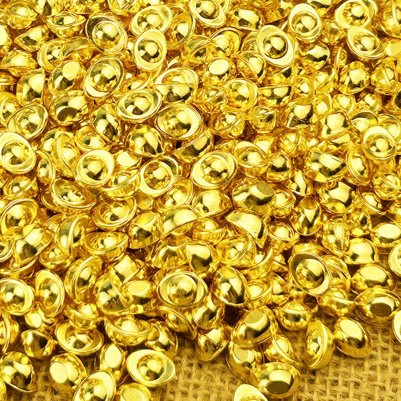 Solid imitation sand gold ingot 1cm small ingot wholesale cornucopia decorative gold jewelry opening housewarming gift
