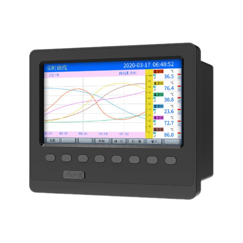 Hangzhou US-controlled paperless recorder temperature and humidity temperature pressure power low energy consumption recorder paperless recorder