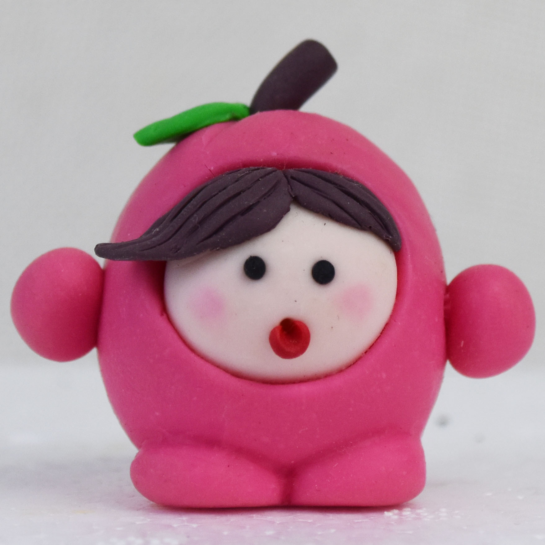 Серия Fruit Ninja Вишня Яблоко Апельсин Клубника Ананас Вставка для торта Мягкая глина Орнаменты