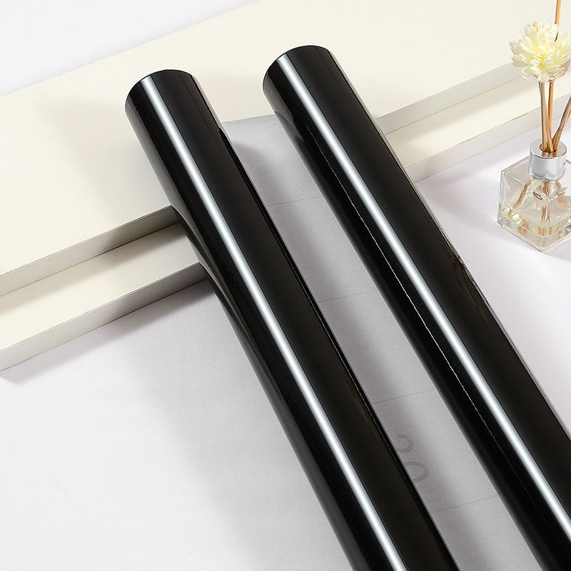 Black High-gloss Paint Wardrobe Dormitory Desktop Sticker Furniture Refurbished Wallpaper Self-adhesive Waterproof Mirror Shading Pinggrun