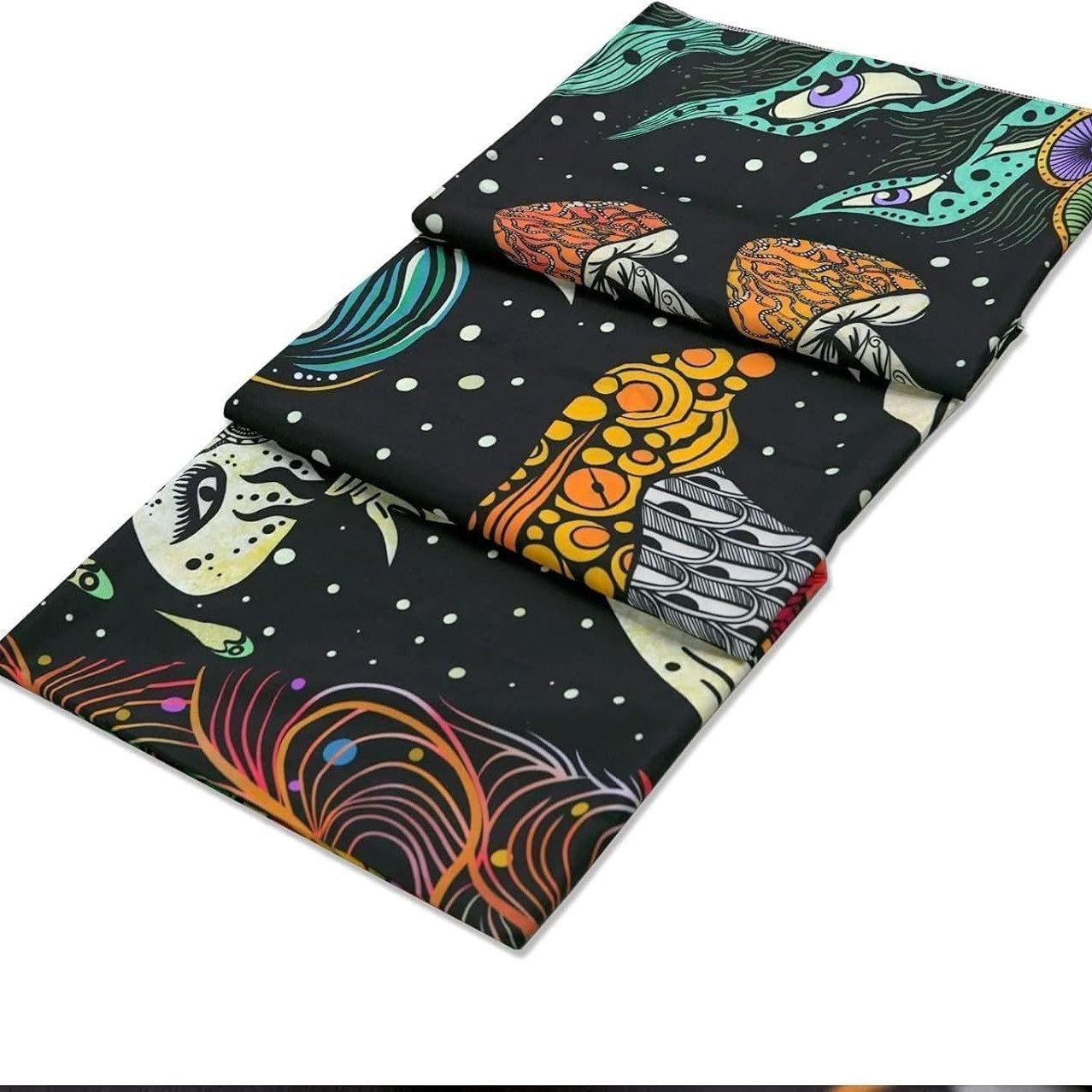 Cross-border tapestry explosions mushroom hanging cloth background hanging cloth live background wall decoration to figure printing source factory