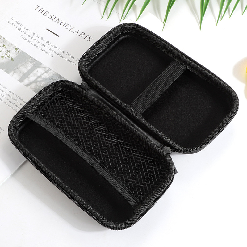 FRANSUN round sauce earphone bag multi-functional compression-resistant portable storage bag digital bag data line U disk storage box
