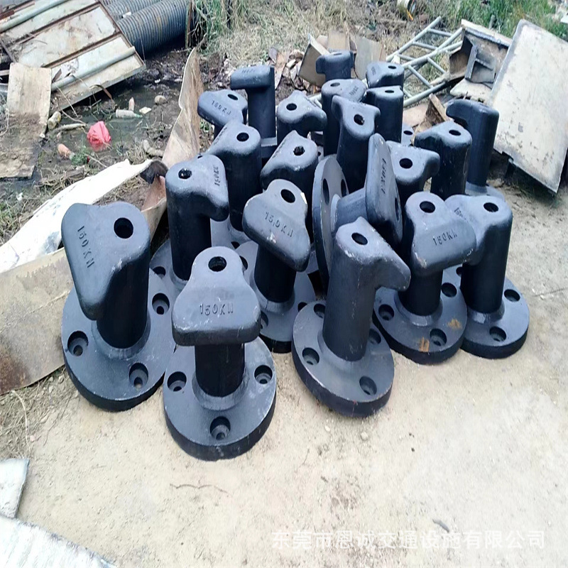 Quanzhou, Fujian Cast Iron 350Kn Boat Mooring Post Professional Casting Round Bottom Single-Head Dock Cast Iron Cast Steel Mooring Pile