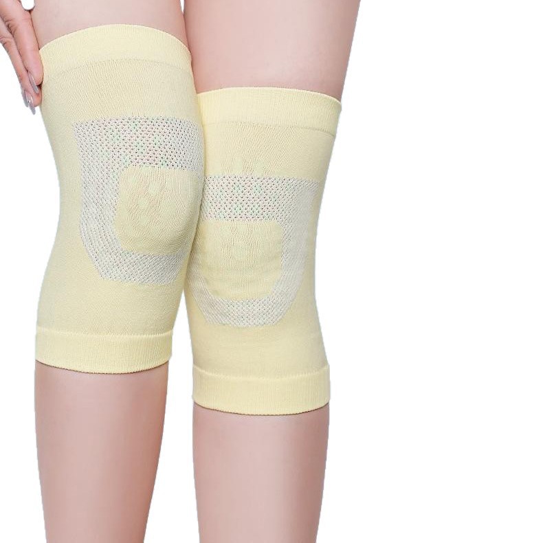 Spot Wholesale Lightweight Knitted Letter Knee Pads for All Seasons, Cold Protection Joints, Breathable Invisible Wear, Sports and Outdoor