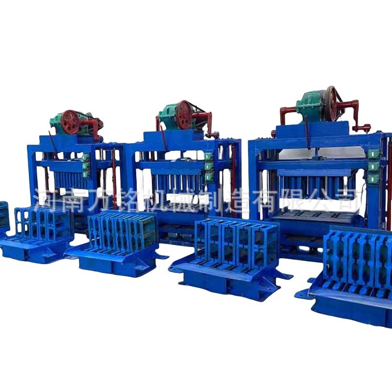 Export Africa 4-40 Concrete Cement Hollow Block Manufacturing Machine Cement Block Paving Machine No-Burning Brick Machine