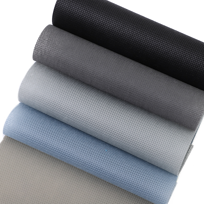 Gray Pp Spunbond Laminated Light Gray Dark Gray Beige Houndstooth Non-Woven Fabric Roll Pet Bag Dust Cover Storage Box